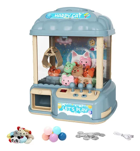 Mini Máquina Expendedora Claw Machine Arcade Game Blue 20 Do