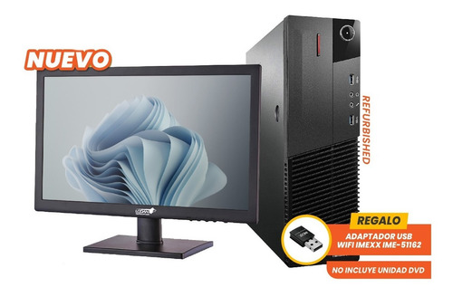 Imagen 3 de 5 de Computadora Pc Lenovo I5 4ta + Monitor 19 8ram + 256ssd