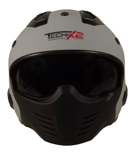 Imagen 4 de 6 de Casco Tech X-2 Cafe Racer Certificado Dot Modular