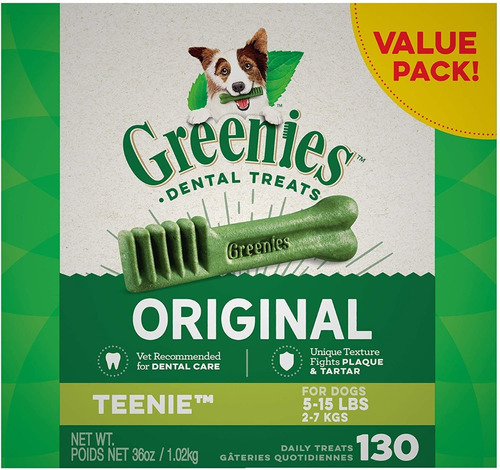 Greenies Original Teenie Perro Masticable Dental 130 Pc