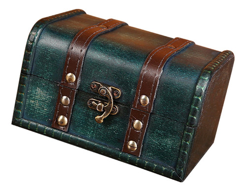 Caja De Joyería, Organizador De Cerradura De Hebilla Verde