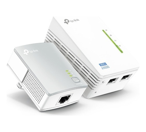 Kit Extensor Tp-link Powerline Wifi Av500 A 300 Mbps Blanco