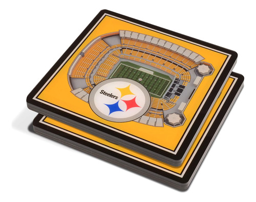 Posavasos 3d De Estadios De Nfl Pittsburgh Steelers, 4 ...