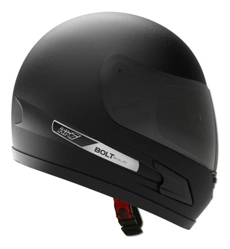 Casco Moto Vertigo Hk7 Solid Bolt Negro Mate Visor Oscuro 