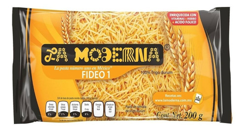 Sopa De Fideo La Moderna No.1 200 Gr 