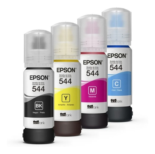 Combo X4 Tinta Epson Original 544 L1110 L3110 L3150 T544 !!