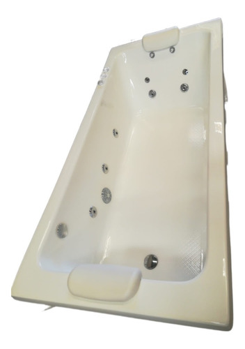 Imagen 2 de 10 de Jacuzzi Max Minimalista 180x80 14 Jet 1,5 Hp 2 Almohadas Kit