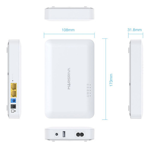 Mini Ups Kp6 Max 16000mah 12v/9v/5v - Marsriva Portátil