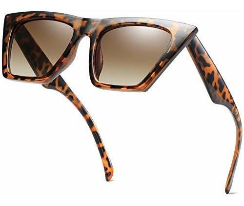 Lentes De Sol - Aisswzbeer Retro Square Cat Eye Sunglasses F