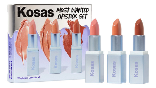 Set De Labiales Nude Kosas - Mini Most Wanted Nude Lipstick
