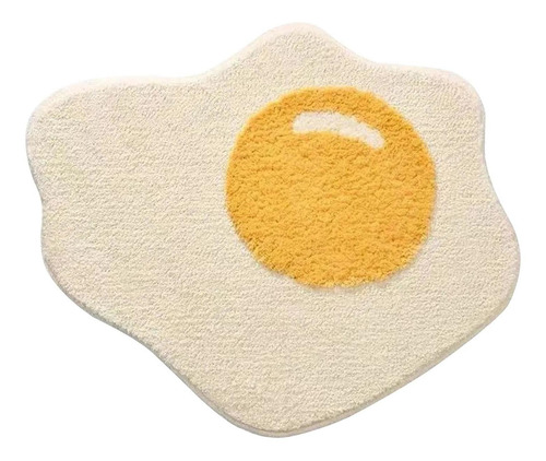 Alfombra De Baño De Huevo Escalfado, Alfombrilla De Felpa
