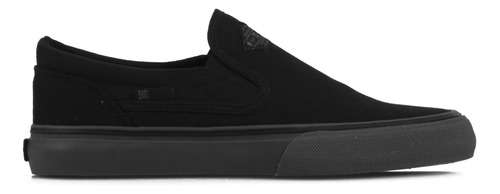 Zapatillas Dc Hombre Trase Slip-on Negras Sin Cordones