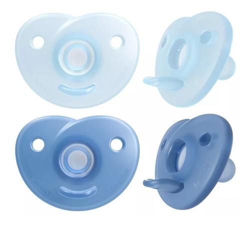 Chupon Silicon Curvo Soothie Philips Avent 0-6m 2pz