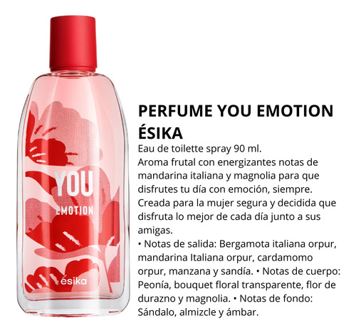 Set You Emotion Ésika Perfume + Deo + Bolsa De Regalo