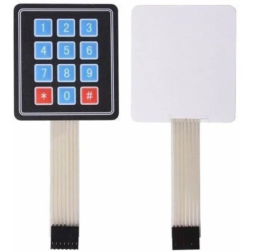 Teclado Membrana Matricial 4x3 Keypad Arduino Autoadhesivo