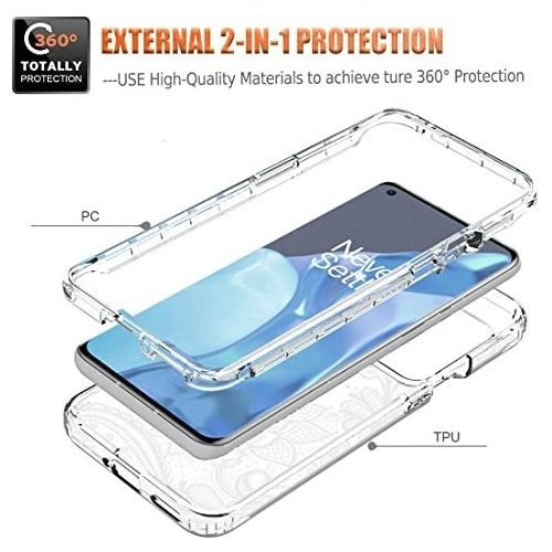 Yerebel Funda Para Oneplus 9 Pro 5g Le2121 Con Cristal Templ
