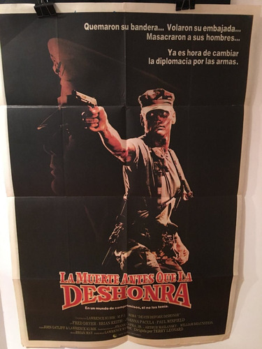 Afiche De Cine Original - La Muerta Antes Que La Deshonra