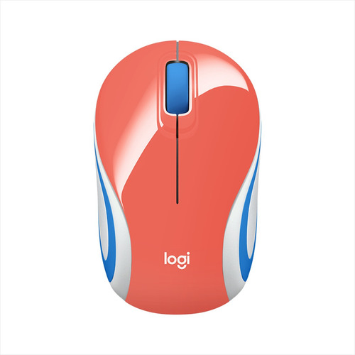 Logitech M187 Mouse Inalámbrico Portátil De Bolsillo Coral