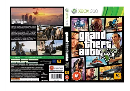 Grand Theft Auto V - GTA V - GTA 5 Xbox 360 - Game Games - Loja de