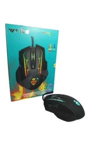 Mouse Weibo Gaming X8 Rgb 3200 Dpi