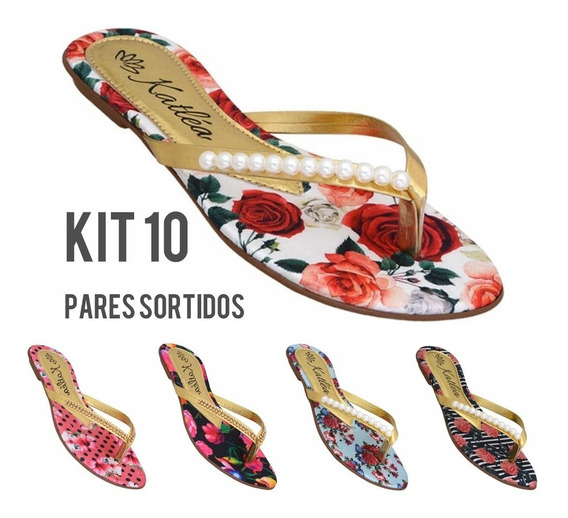 Sandalia Rasteirinha Rasteiras Outras Marcas - Sapatos com o Melhores Preços no Mercado Livre Brasil