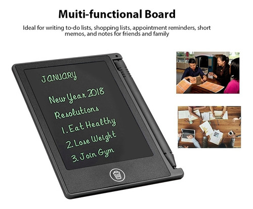 Tableta Lcd De 4,5 Pulgadas Para Dibujar Y Escribir A Mano