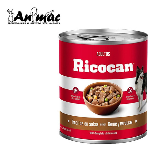 Ricocan Trocitos En Salsa Carne Adulto 280gr