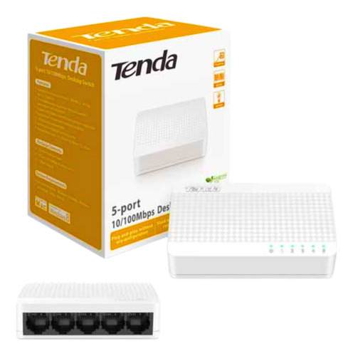 Switch Tenda S105 Conmutador Ethernet 5 Puertos 