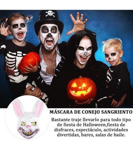 Disfraz De Felpa De Halloween Con Máscara De Conejo | Meses sin intereses