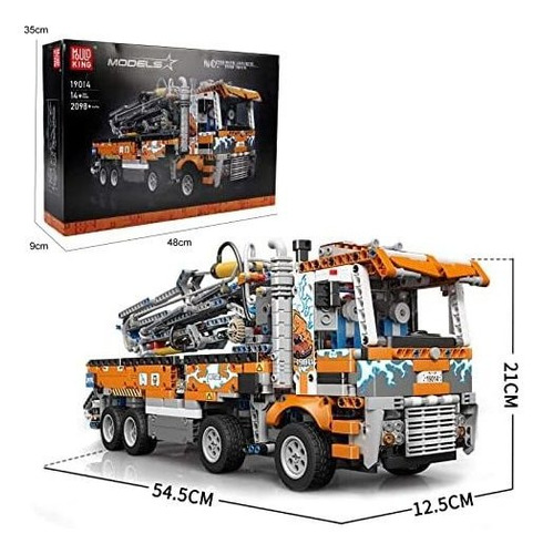 Mould King Concrete Pump Truck Building Set Para Niños A Par