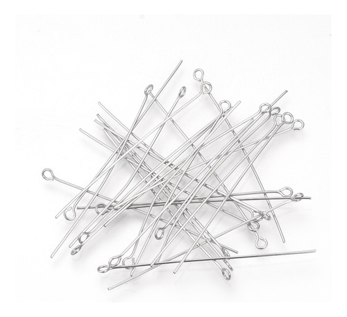 500 Alfiler Ojo Engarce Acero Inoxidable 30mm M1044 Tica