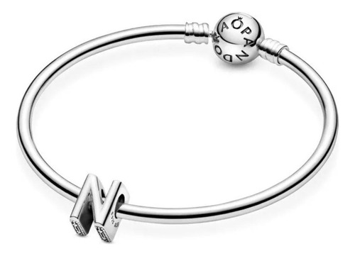 Dije De Plata Pandora Moments Letra N Flip flop