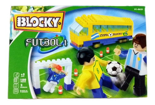  Blocky Fútbol 1 - 100 Piezas + 2 Muñecos + 5 Años