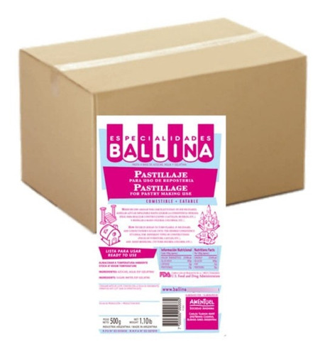 Pastillaje Preparado Ballina 20x500g - Cotillón Waf