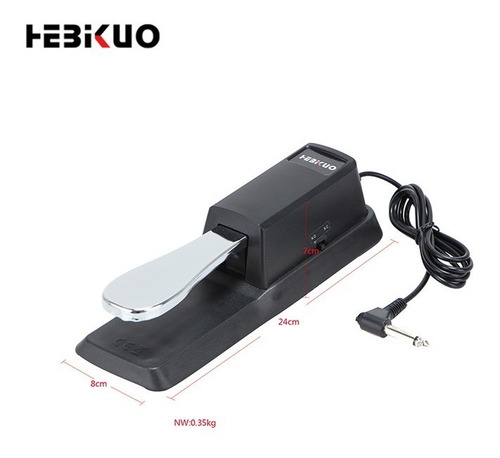 Hebikuo Pedal Sustain Universal Teclado, Yamaha, Korg, Casio