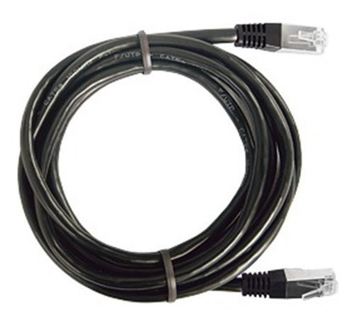Patch Cord Cable Parcheo Red Ftp Categoría 5e 1 Metro  Negro