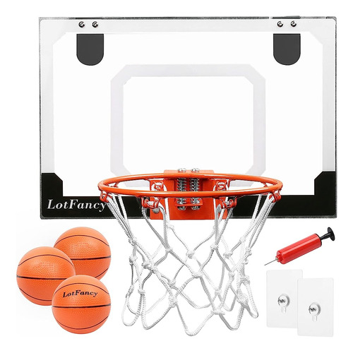 Lotfancy Mini Aro De Baloncesto Para La Puerta, 18 X 12 '' A