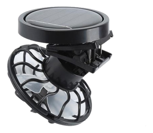 2x Clip-on Cap Ventilador De Energia Solar Para Viajar No Ar