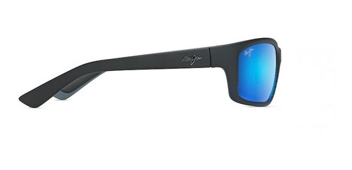 Imagen 3 de 3 de Lentes De Sol Maui Jim Kanaio Negro / Azul - B766-08c