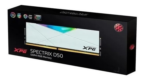 Memoria Ram Xpg Spectrix D50 Rgb 8gb Ddr4 3600mhz Branca