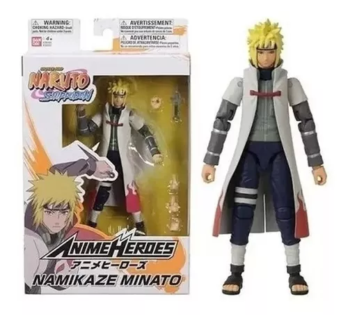 Kit Boneco Naruto Shippuden Minato Namikaze e Sasuke Uchiha em