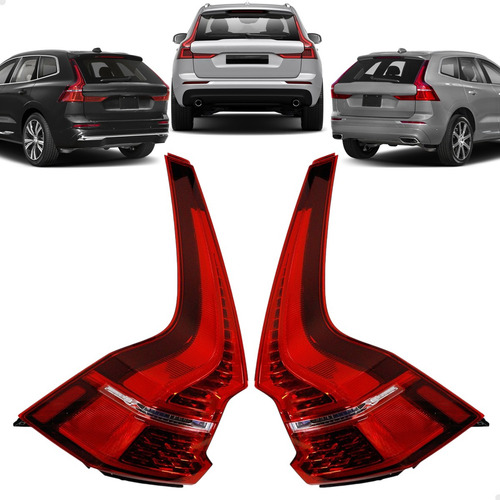 Par Lanterna Canto Led Volvo Xc60 2018 19 20 21 2022 23 2024