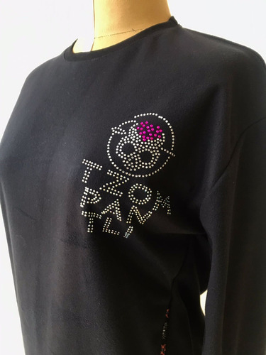 Imagen 2 de 4 de Sudadera Pedrería Craneo Tzompantli