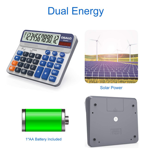 Calculadora De Escritorio Pendancy, Pantalla Lcd Extra Grand