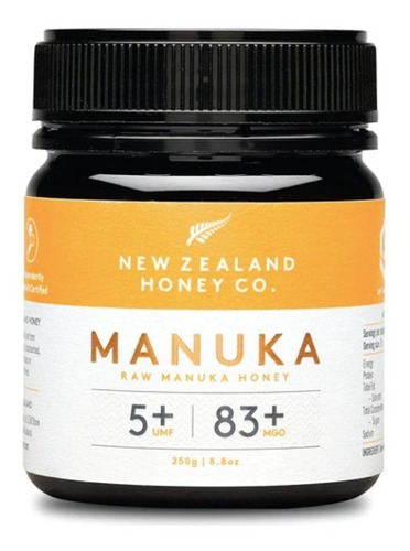 New Zealand Money Co Miel De Manuka Umf 5+ Mgo 83+ 250g Raw