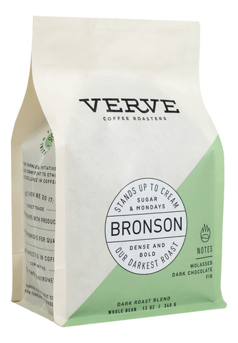 Verve Coffee Roasters Mezcla Bronson De Café En Grano Ente.