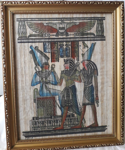 Papiro Egipcio Original  Enmarcado