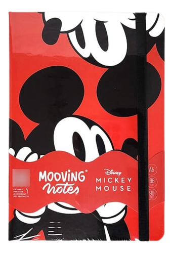 Libreta A5 Tapa Dura Mickey Mouse Disney  Mooving