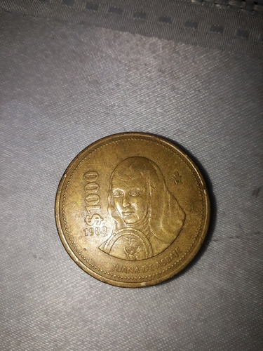 Moneda 1000 Pesos 1988 Juana De Asbaje