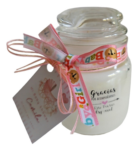 Recuerdos Velas Baby Shower Personalizadas Y Decoradas 24 Pz